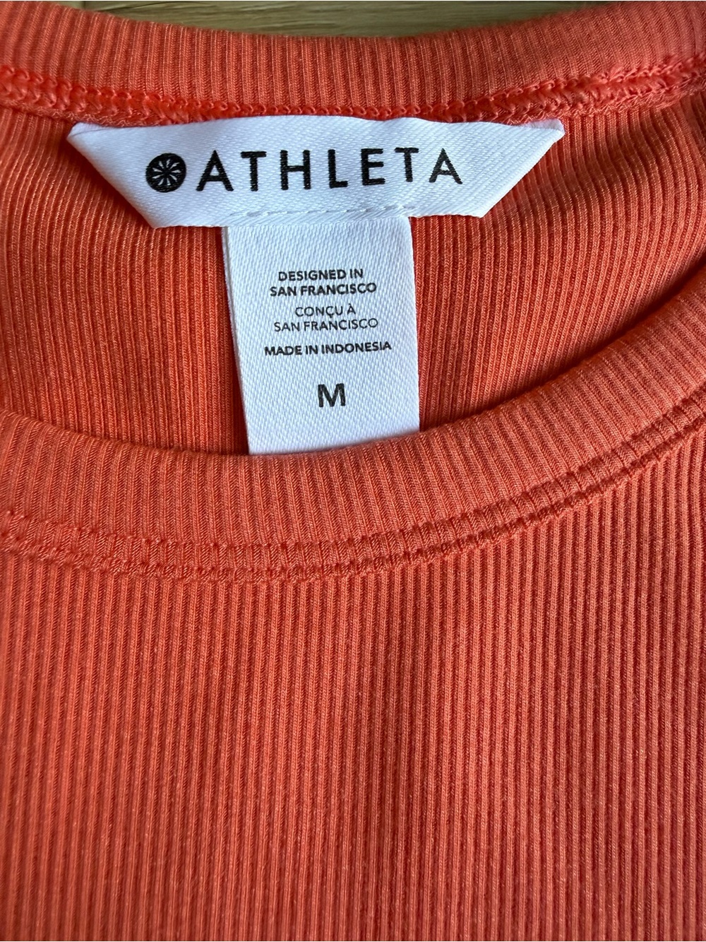 Athleta Coral Short Sleeve Ribbed Crew Tee - Picture 4 of 6